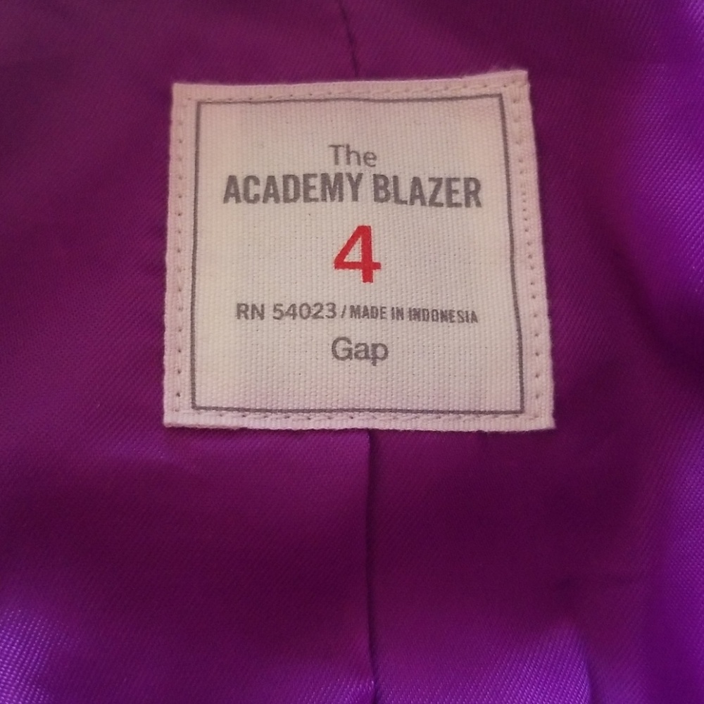 GAP Dark Magenta Academy Blazer in Jersey - Picture 7 of 7